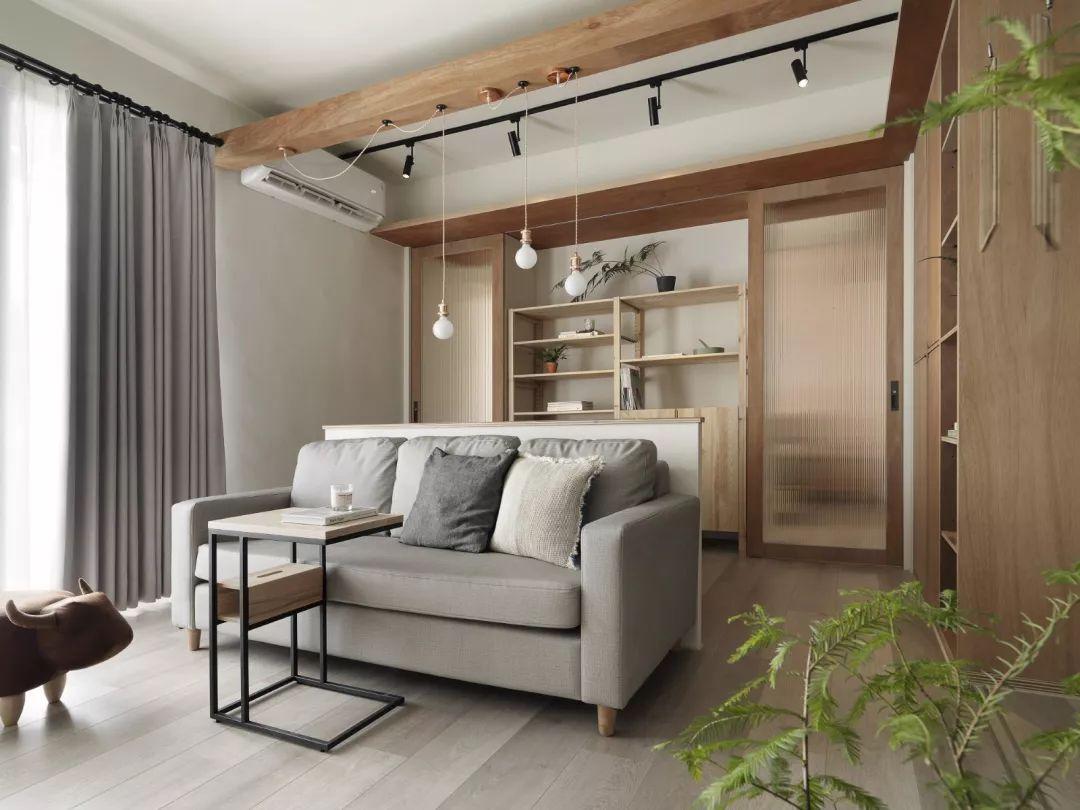 86㎡简约原木风, 木质与绿植, 营造出自然的气息!