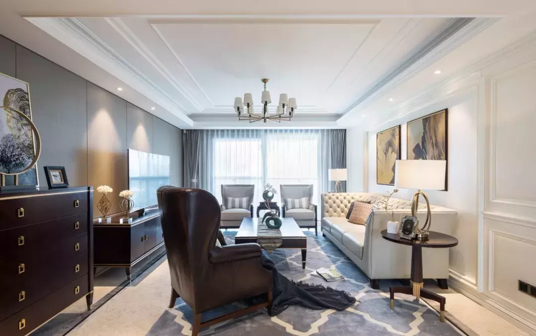 同事家152㎡美式新房, 堪比豪宅, 都夸他装的很高级!