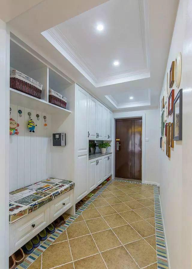 朋友200㎡美式风格, 玄关堪衣帽间, 整个家又大又漂亮