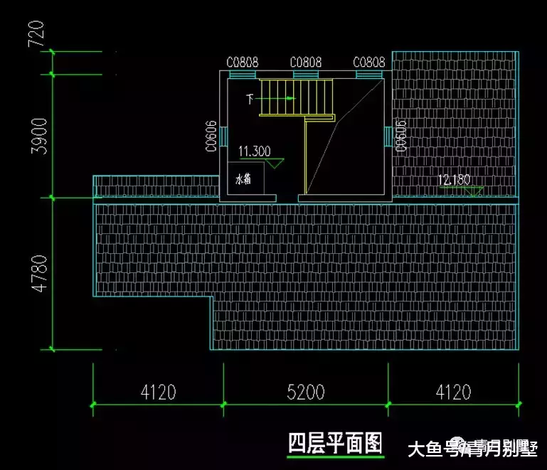 12米×12米四层中式小院, 尽享如诗画般的田园生活