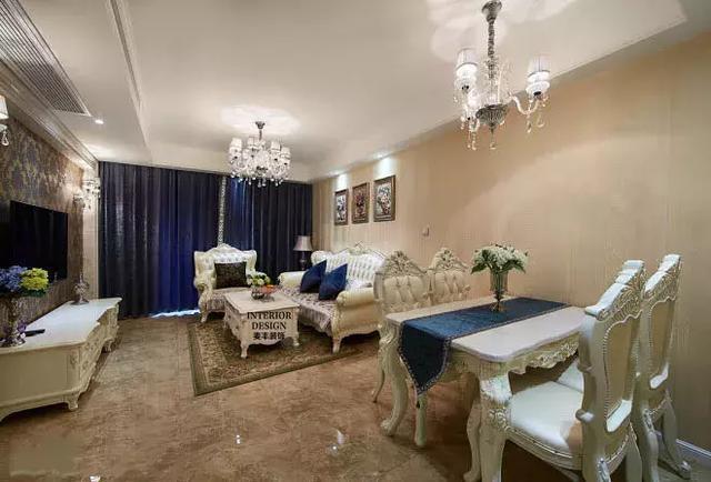 89㎡现代欧式, 书桌装在飘窗上, 大理石橱柜真上档次!