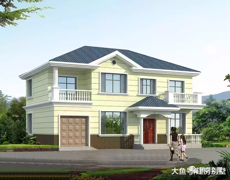 面宽都14米多的农村自建房, 都配有车库, 生活很方便