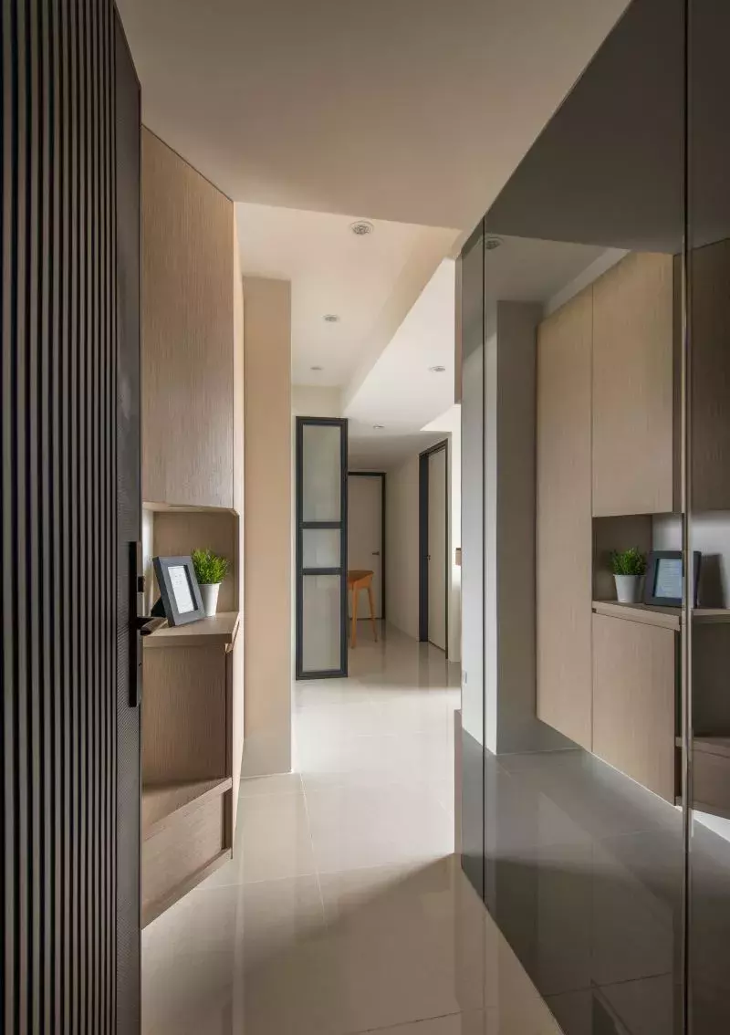 63平的现代简约风小户型, 电视背景墙设计得太棒了