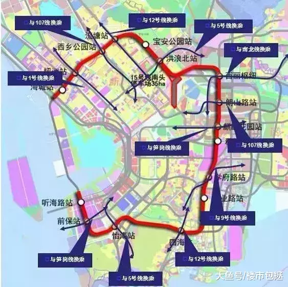 6条地铁+三大重点发展区域辐射, 新安片区将成深圳最具实力的板块之一!