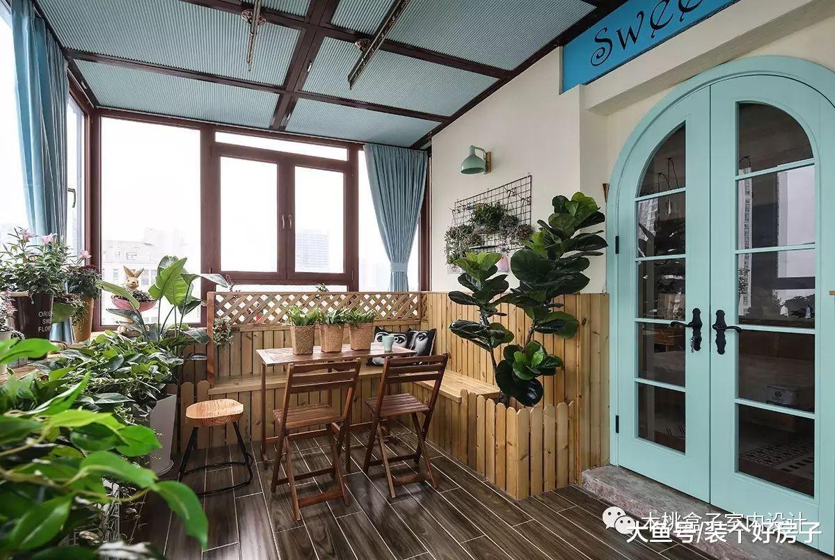 110㎡清新北欧风, 超美休闲阳光房, 在家就能拥有植物氧吧!