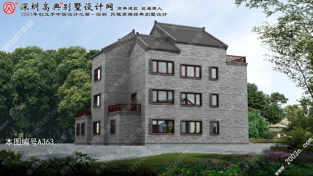 三层楼房设计图农村