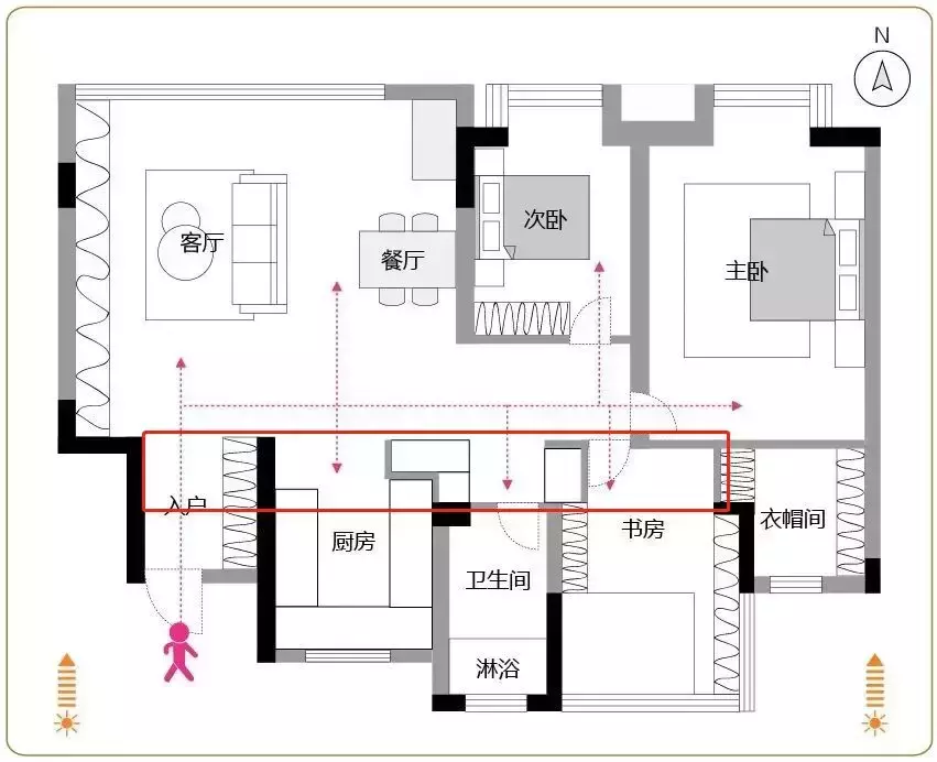 拆拆拆掉阳台, 105㎡小黑屋硬是装成了阳光大豪宅