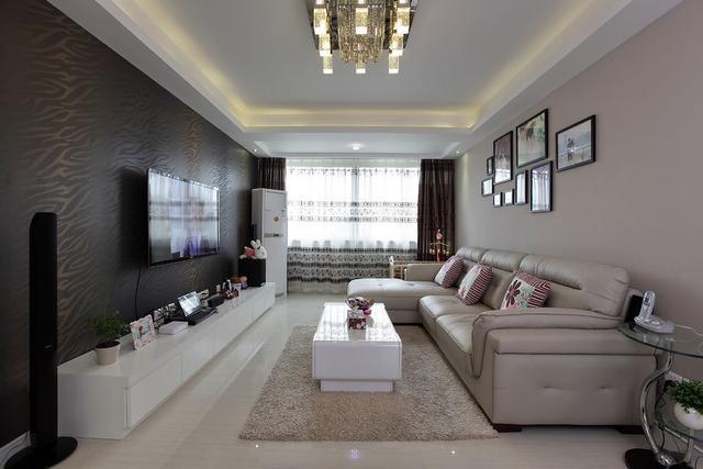 晒晒装修完的新房, 第一套新房很成功, 最喜欢的是客厅!