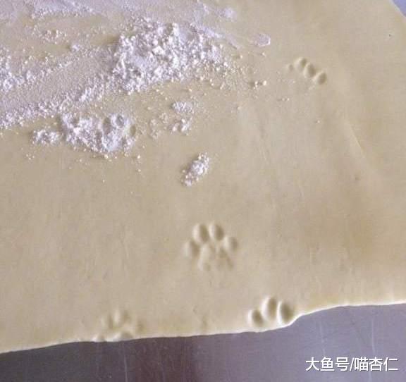 网友坚称自己没养猫, 结果妈妈到家看到带着猫印的面团, 网友……