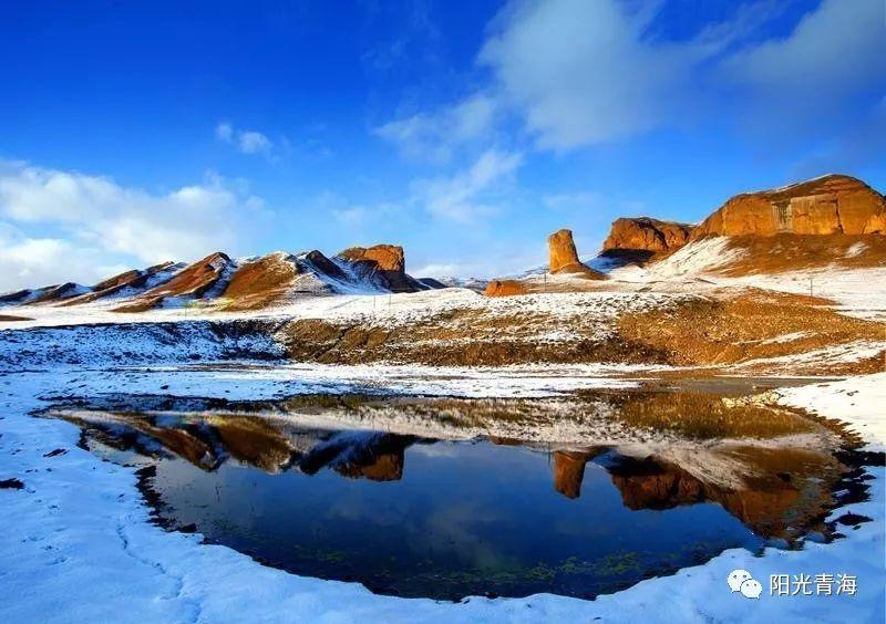 当青海的秋遇见雪