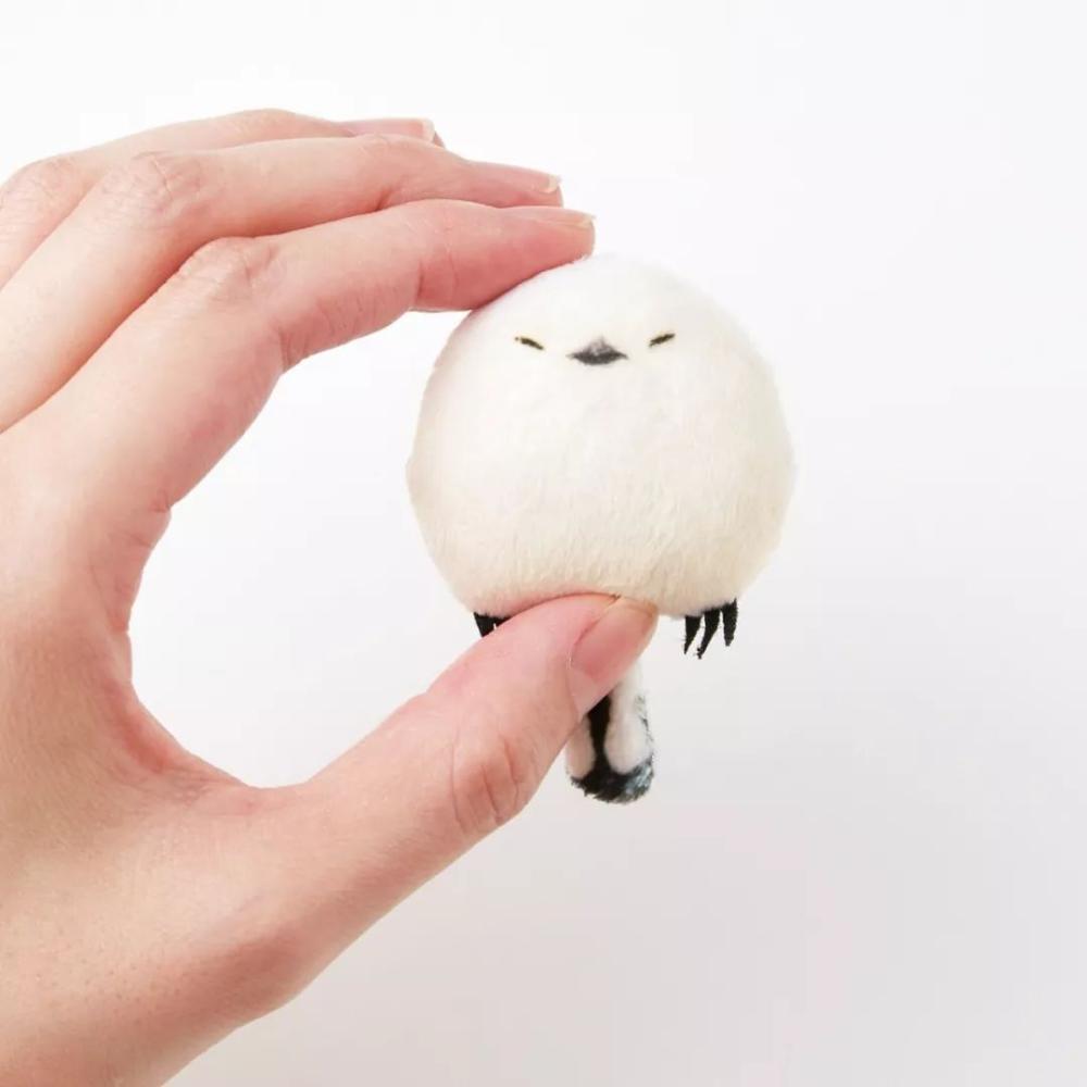 这么可爱毛绒绒的长尾银喉山雀, 居然是块磁铁?