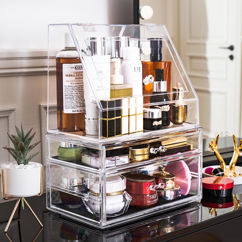 化妆品收纳的七种方法, 不仅防灰易拿, 而且看上去也很整洁!
