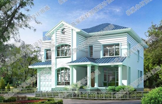 30万14×13带车库4厅5卧新农村自建房设计图, 多功能设计!