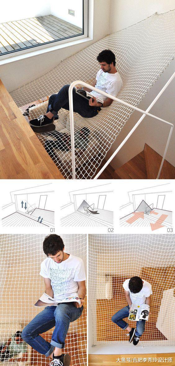 头次见用渔网做床铺, 贼好用! 玩100遍都不腻, 回家我也装一个