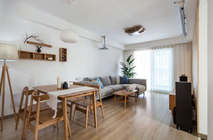 94平日式风格二居室, 简约清爽的佛系装修