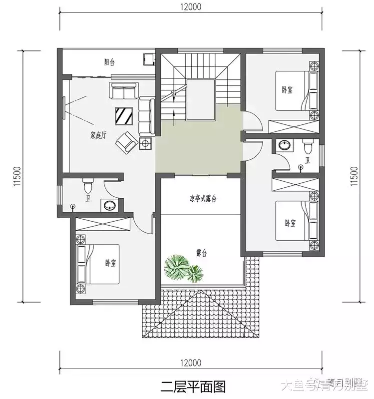 12米×11.5米三层新中式小别墅, 优雅大气, 让人心动