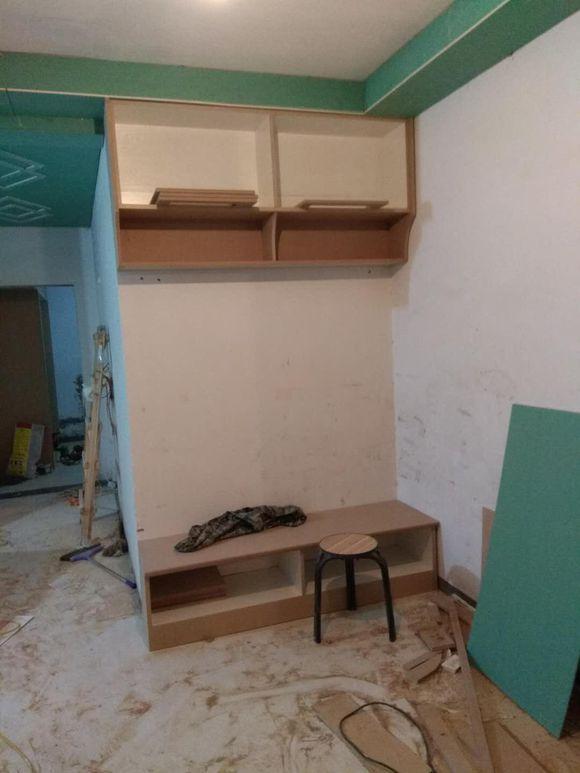 安置房装修, 木工结束, 满屋的柜子, 次卧都有15平, 来晒晒