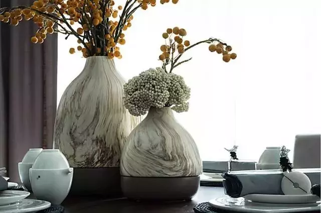 两室一厅, 新中式装修, 书房的书法背景墙太酷了!