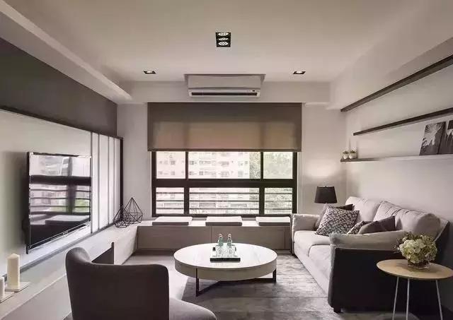 客厅就算没有阳台, 也能做得好看又实用!