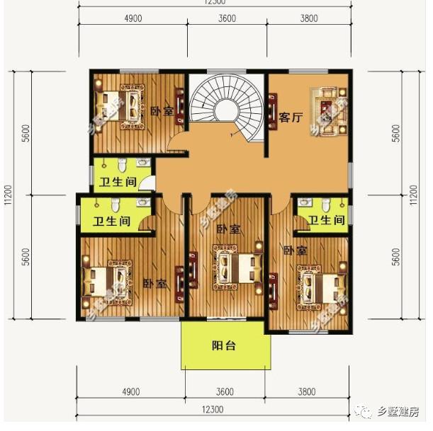 农村二层小洋楼应该怎么建? 500套图纸中精选的5套来给你答案