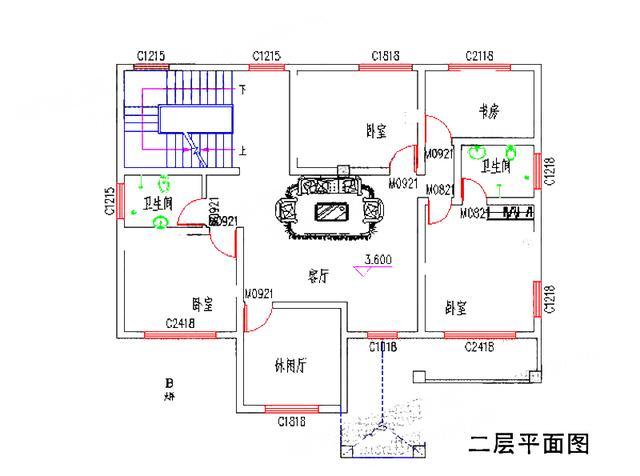 30万14×13带车库4厅5卧新农村自建房设计图, 多功能设计!