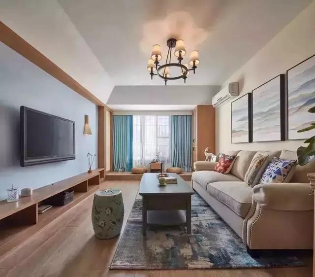 客厅就算没有阳台, 也能做得好看又实用!
