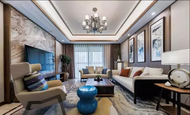 125㎡现代中式, 不笨重不老气, 却庄重高档!