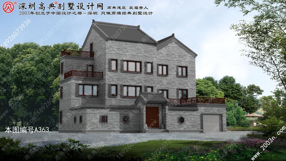 三层楼房设计图农村