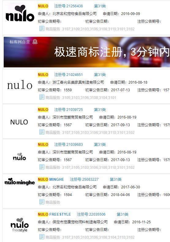 WDJ推荐的罐头又被国内山寨啦, 好多中国公司都在抢注进口粮商标