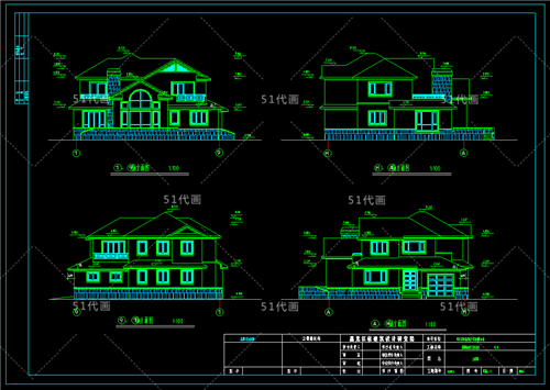 精选: 四套「独栋2层」复式新农村别墅设计图欣赏