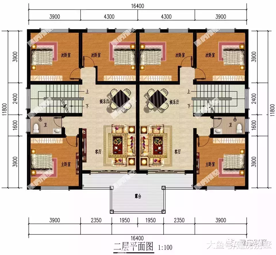 带大堂屋的农村双拼自建房, 每家只要不到20万, 都能住别墅