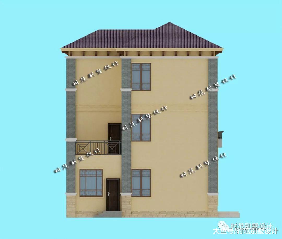 9×11米小户型新中式三层别墅, 6室3厅大露台, 好看和实用兼顾
