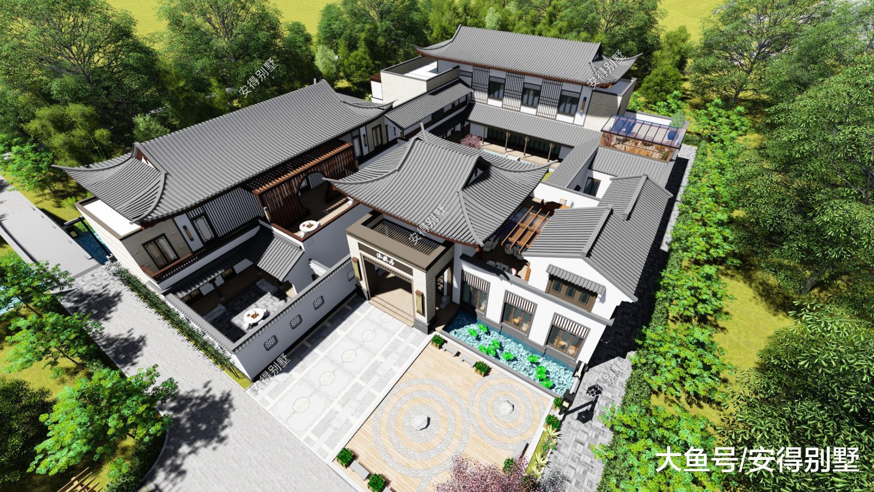 农村自建四合院民宿, 传统的中式建筑实在太美, 大小庭院衔接如画