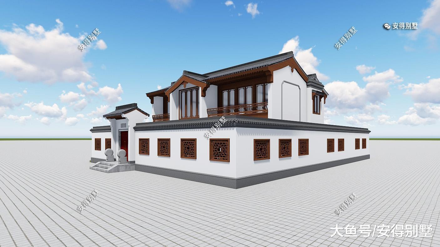 中式建筑才是真正的国人住宅, 5套精选出的新中式合院别墅, 真正的豪宅设计