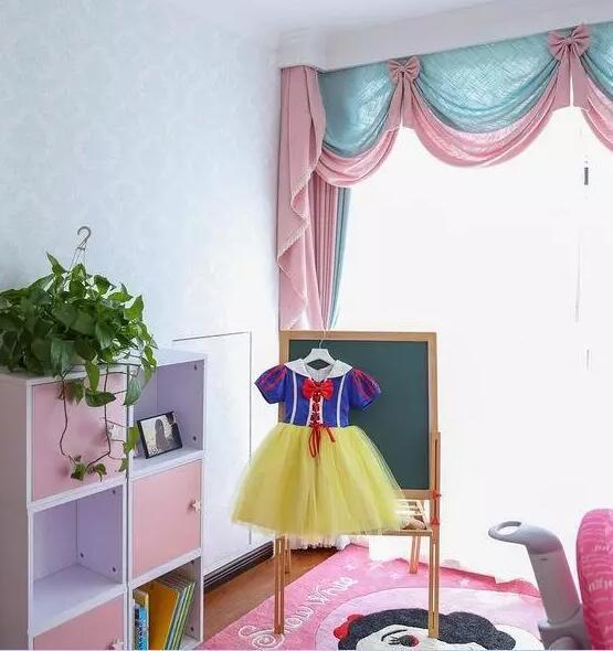 130平简欧三室一厅 儿童房公主粉梦幻十足