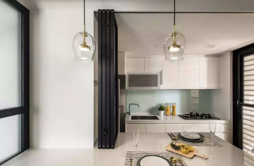 63平的现代简约风小户型, 电视背景墙设计得太棒了