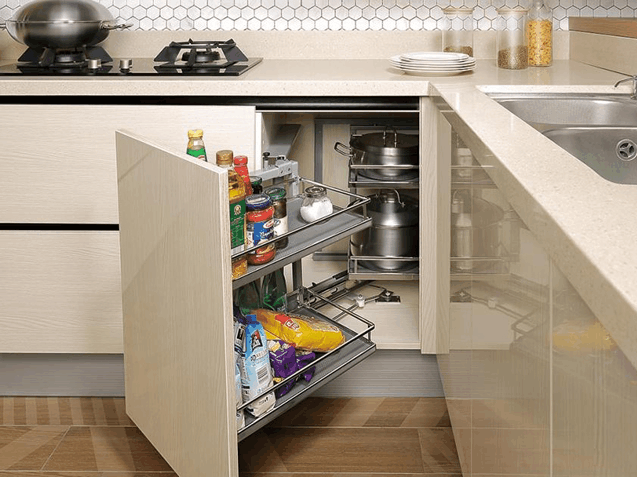 越来越多厨房橱柜都做“拐角”, 美观又实用, 看完都想回家重装了