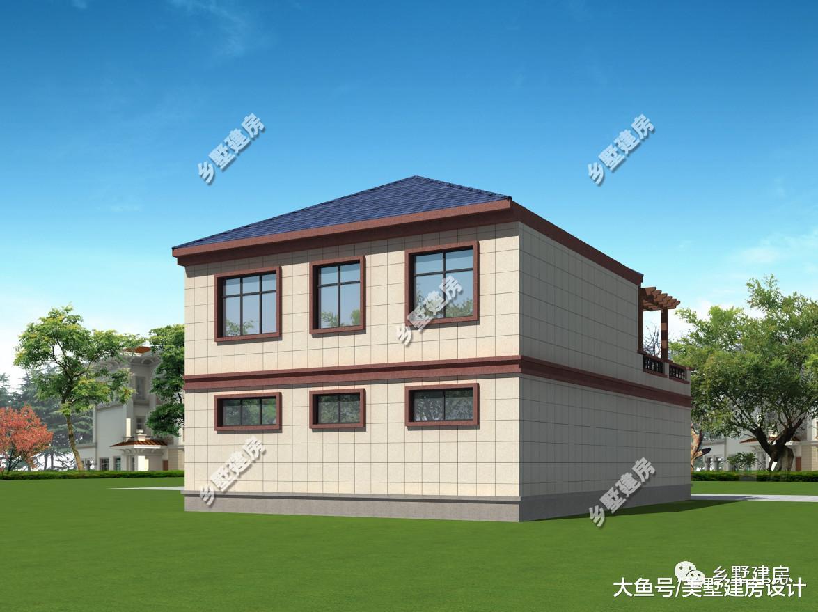 10X16米农村别墅, 外观精美还带车库设计, 建一栋面子十足!