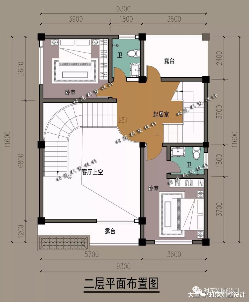 9×11米小户型新中式三层别墅, 6室3厅大露台, 好看和实用兼顾