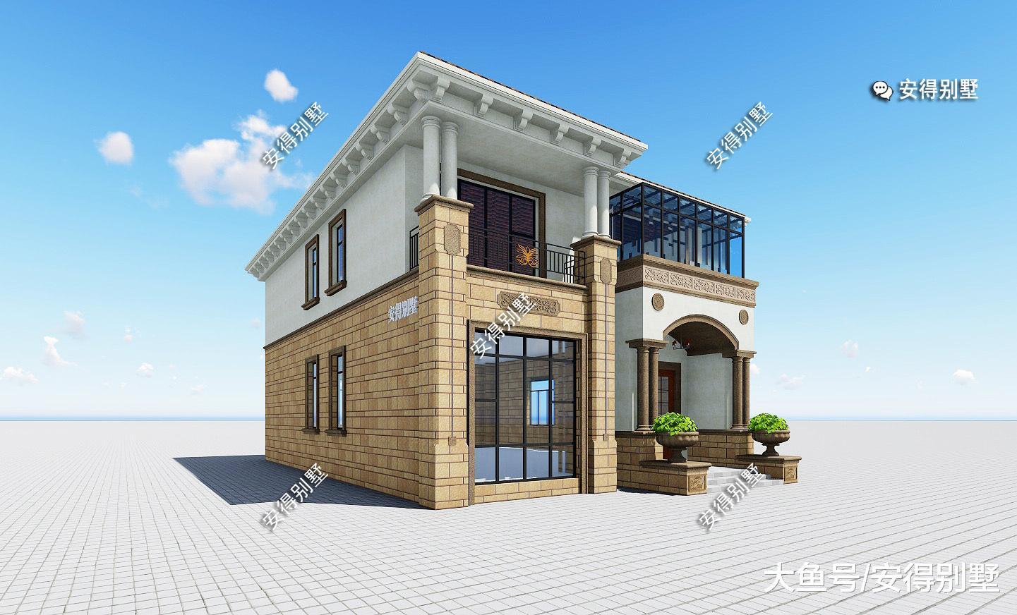 农村自建8套精品别墅设计图纸, 有中式欧式现代的, 有楼中楼大露台带车库的