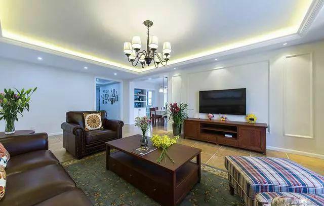 朋友200㎡美式风格, 玄关堪衣帽间, 整个家又大又漂亮