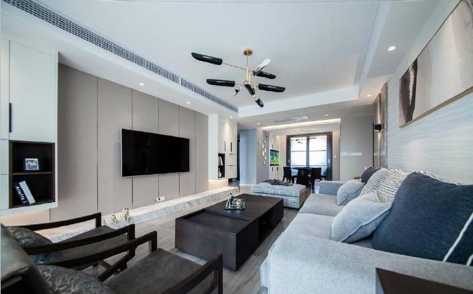 现代简约风格三居室装修, 简洁时尚又不失功能性! ????