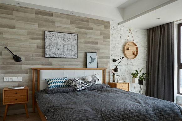 90㎡北歐裝修, 三室兩廳一廚一衛, 兒童房裝修很漂亮