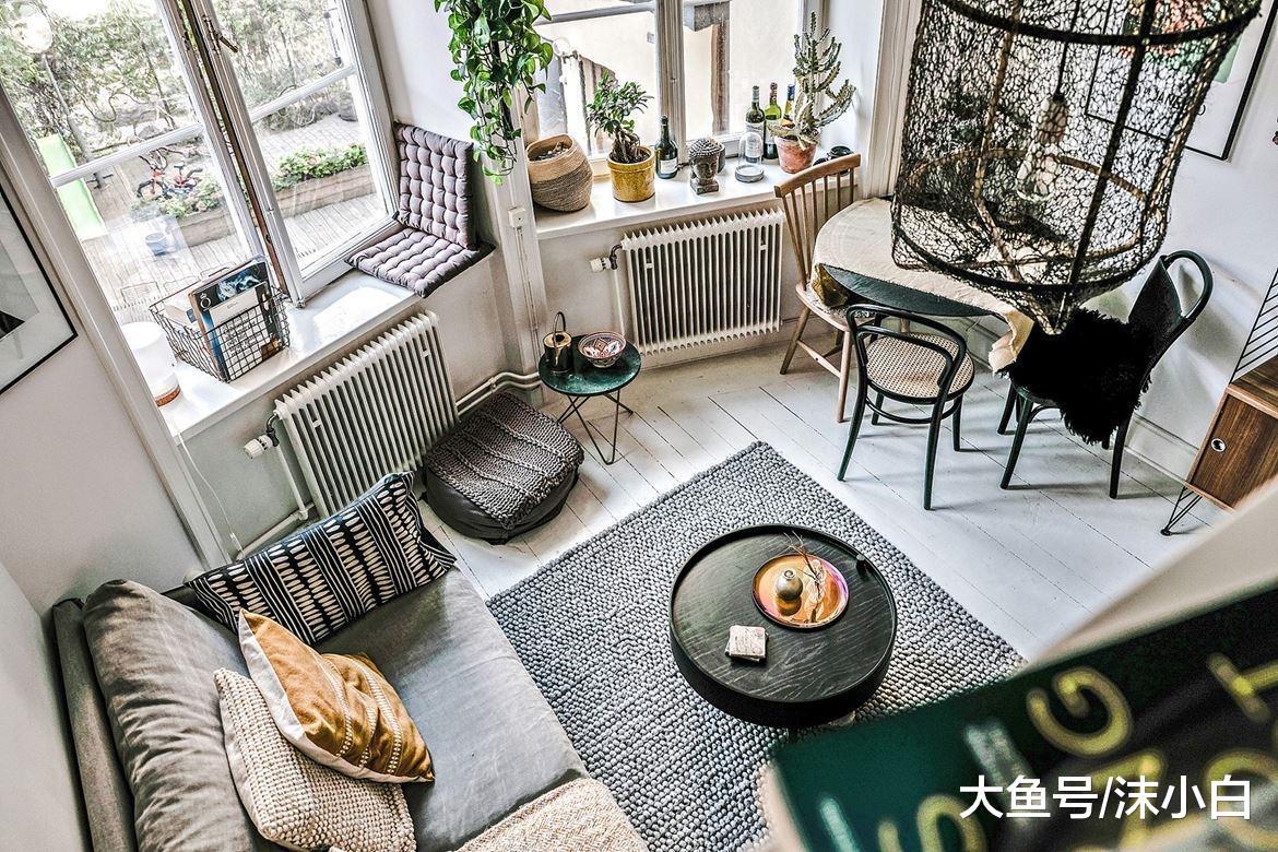 23平小户型! 厨房巴掌大, 卧室挂在“半空中”, 还有衣帽间! 晒晒