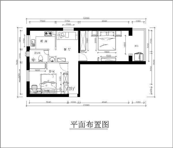 头一回看到没有客厅的房子, 这套65平的中式新房很不一般