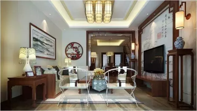 280平复式, 中式风简单实用为主 布置得很温馨