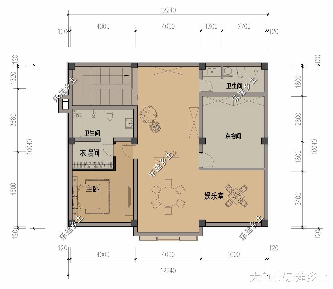 品质方正, 轻奢典雅, 湖北乡村法式别墅设计