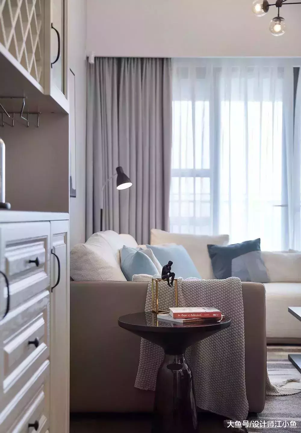 120㎡的现代风三室, 有了中央空调还能这样吊顶, 赞!