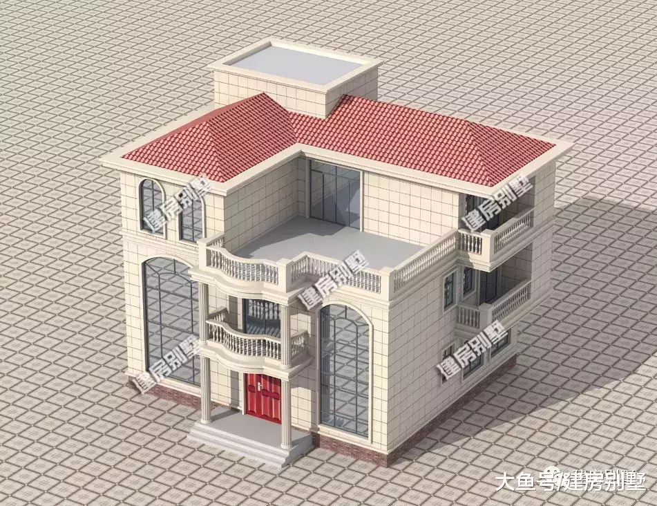 13×11米农村自建房, 城里一套房老家一栋别墅, 这是标配