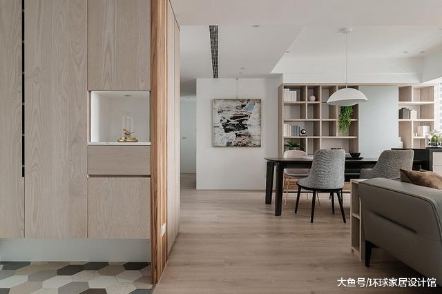 106平自然混搭风新家, 客餐厅看一眼就有好感, 以后我家也要这样